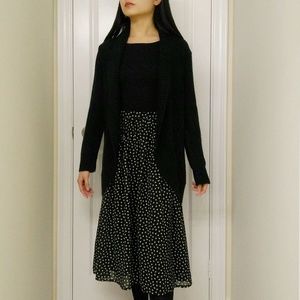 Vintage 100% Silk Midi Skirt